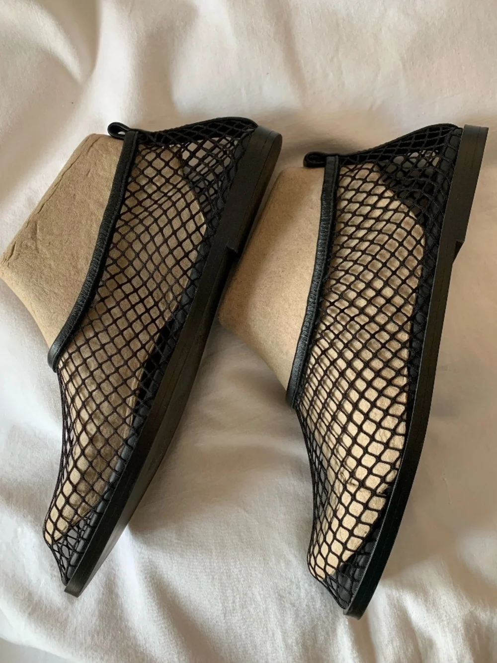 STINE GOYA black mesh 'SGReelo Ballerina Shoes'
